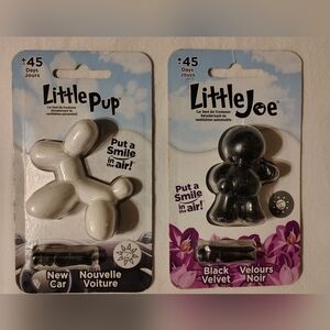 Little Pup & Little Joe New Car & Black Velvet Car Air Freshener New